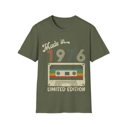 Made In 1976 Limited Edition Funny Cassette Tape Vintage T-Shirt For Men Women