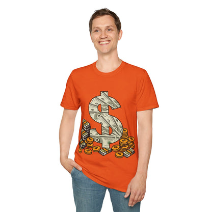 Cool As Dollar Bill Dollar Sign $$ Gift T-Shirt For Men Women T-Shirt