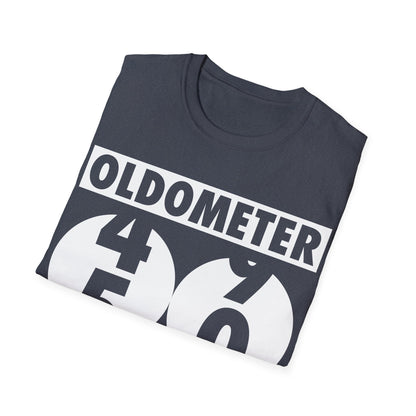 Funny Oldometer Odometer 50th Birthday Gift 50 yrs Old Joke T-Shirt For Men Women T-Shirt