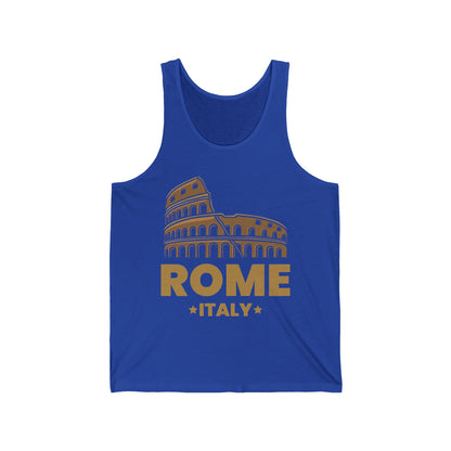 Cool Vintage Roma Italia Colosseum Souvenirs, Rome Italy Tank Top For Men Women Tourist Tank Top