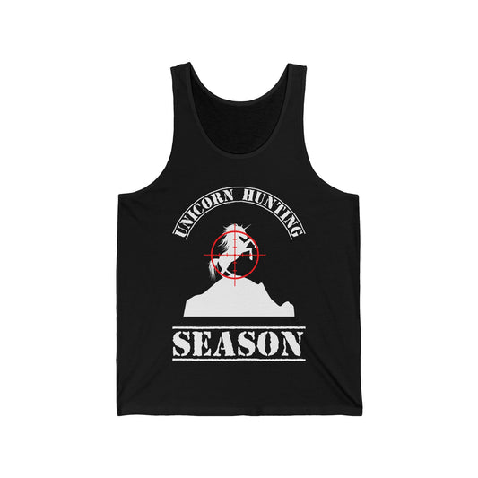 Funny Unicorn Hunting Season Inquire Within Hunting Tank Top Men Women