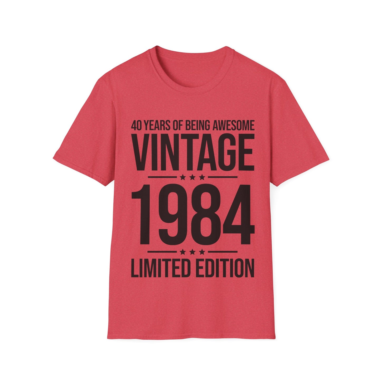 40 Year Old Gifts Vintage 1984 40 Years Awesome 40th Birthday T-Shirt