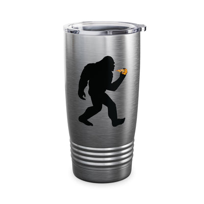 Funny Bigfoot Pizza Food Lovers Foodie Gifts Pepperoni Tumbler Men Women