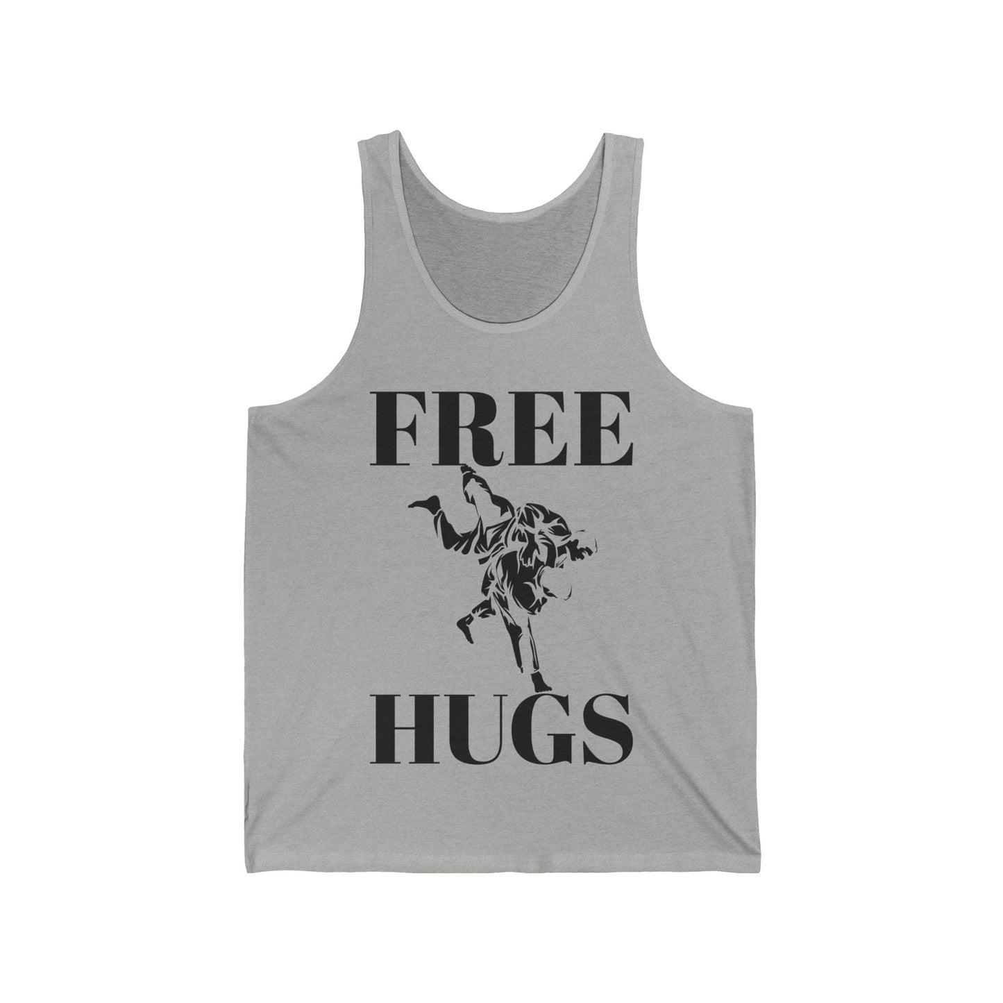 Funny Wrestling Wrestler Free Hugs Humor Tank Top Men Women