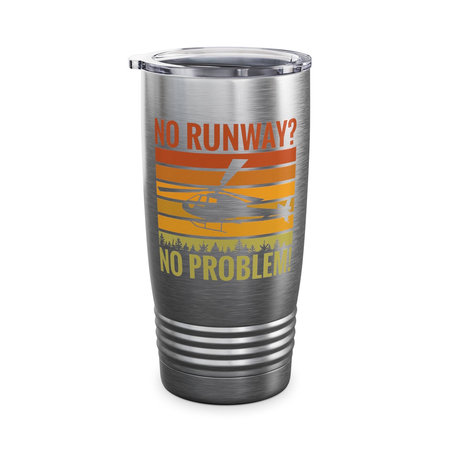 Funny No Runway No Problem Helicopter Pilot Cool Flying Helicopter Tumbler Gift Men Women Tumbler