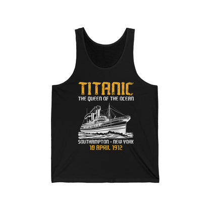 Vintage RMS Titanic 1912 Distressed Sea Sailing Ship Ocean Tank Top For Men Women