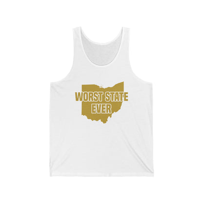 Worst State Ever Ohio Sucks Michigan Sports Fan Tank Tops For Men Women