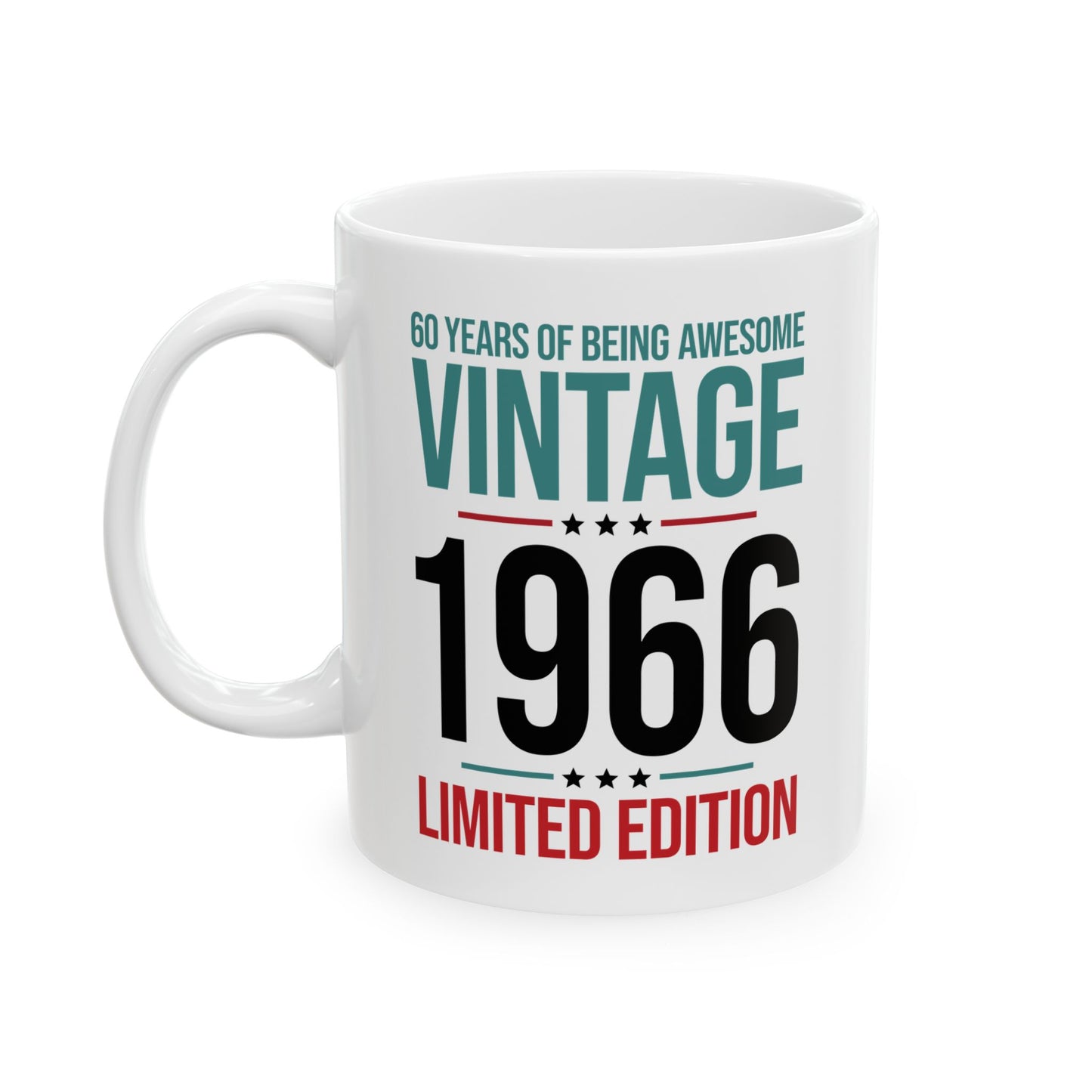 60 Year Old Gifts Vintage 1966 60 Years Awesome 60th Birthday Coffee Mug