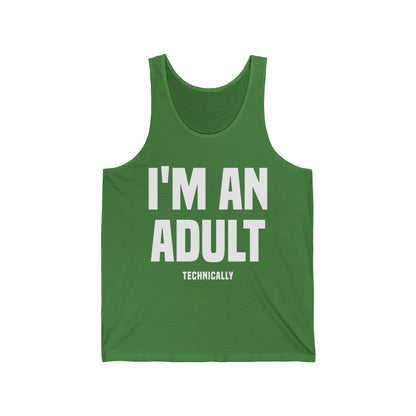 Funny I Am An Adult Technically Tank Tops18th Birthday Tank Tops Boys Girls