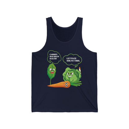 Lettuce Leaf Vegetable Funny Joke Vegetarian Vegant Tank Top For Men Women