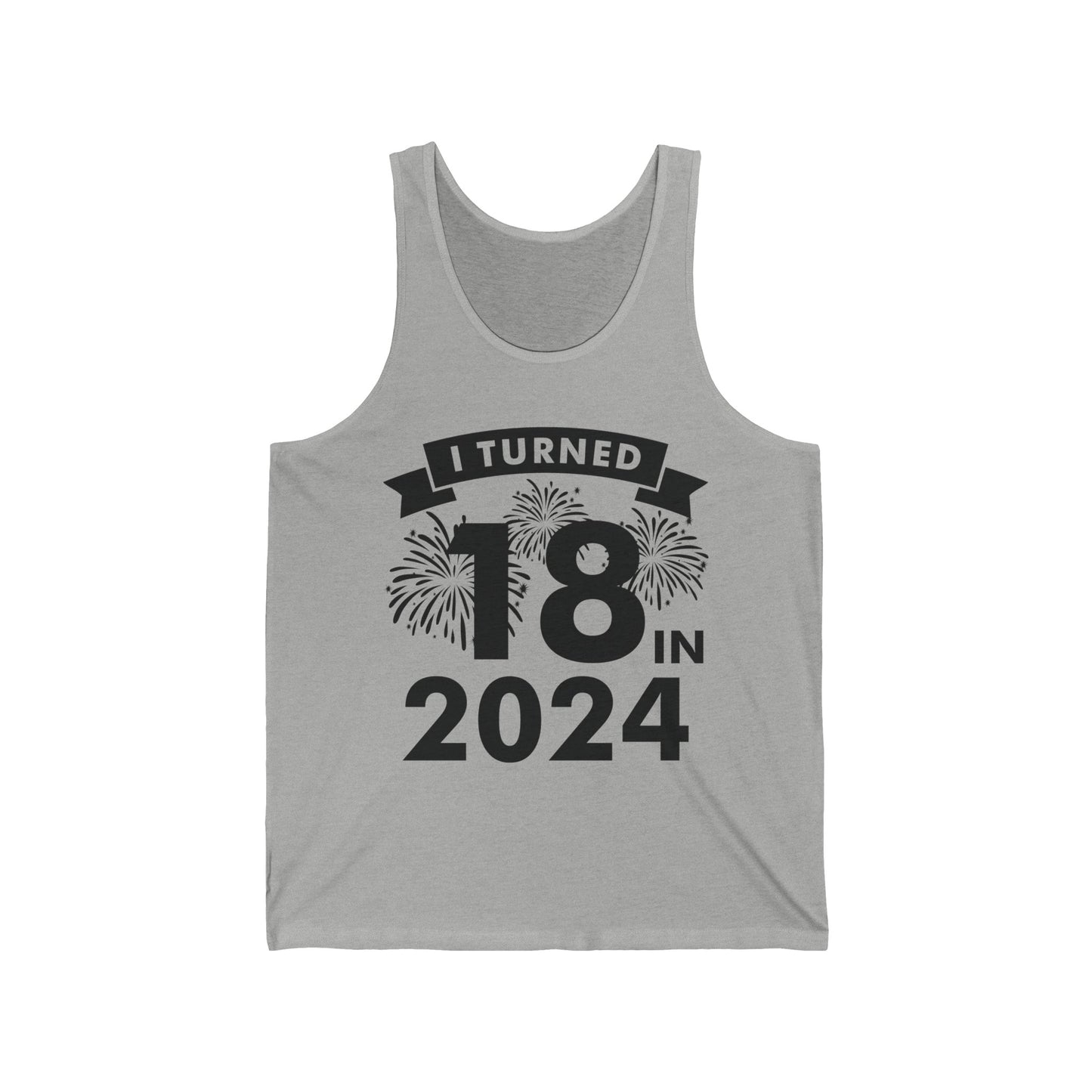 Funny I Turned 18 In 2024 18th Birthday Party Gift Tank Tops For Men Women