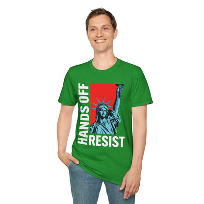 Resist Statue of Liberty Hands Off Resistance Protest T-Shirt For Men Women