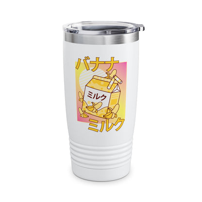 Funny Cute Japanese Kawaii Banana Milk Shake Retro 90s Tumbler