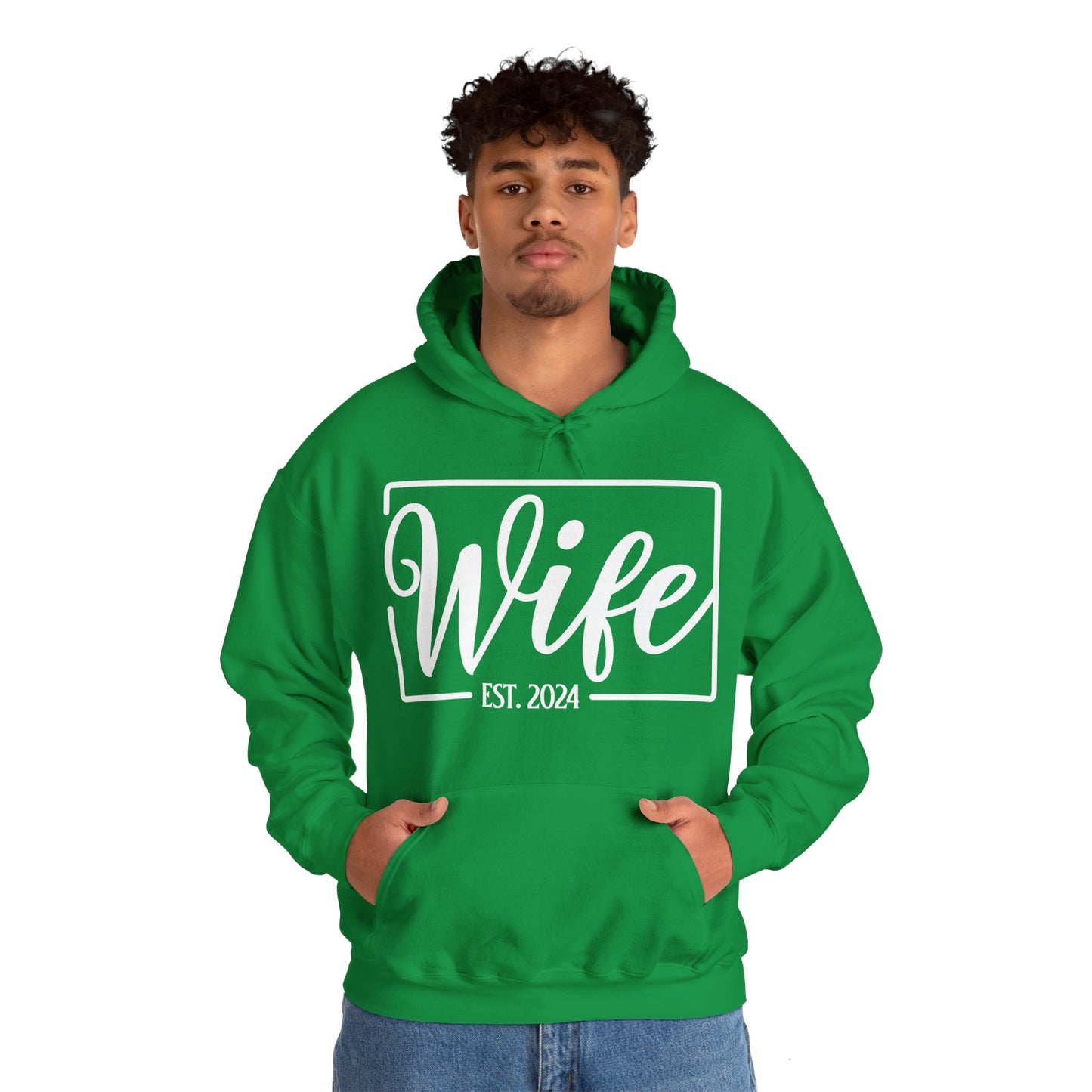 Wife Est 2024 Just Married Honeymoon Wedding Couples  Hoodie For Women Hoodie