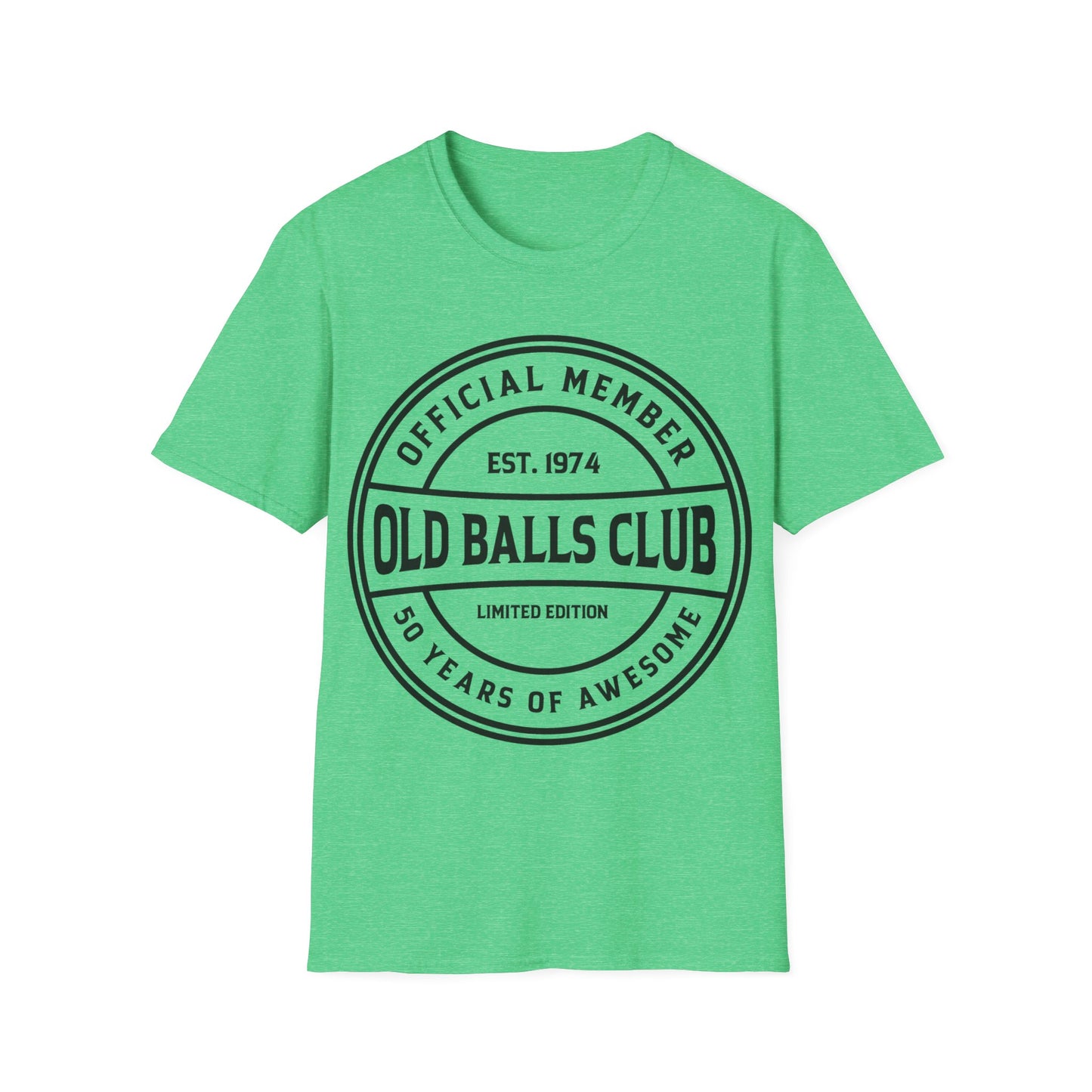 Mens Old Balls Club 50 Years Awesome Fifty 50th Birthday Farthers Day T-Shirt