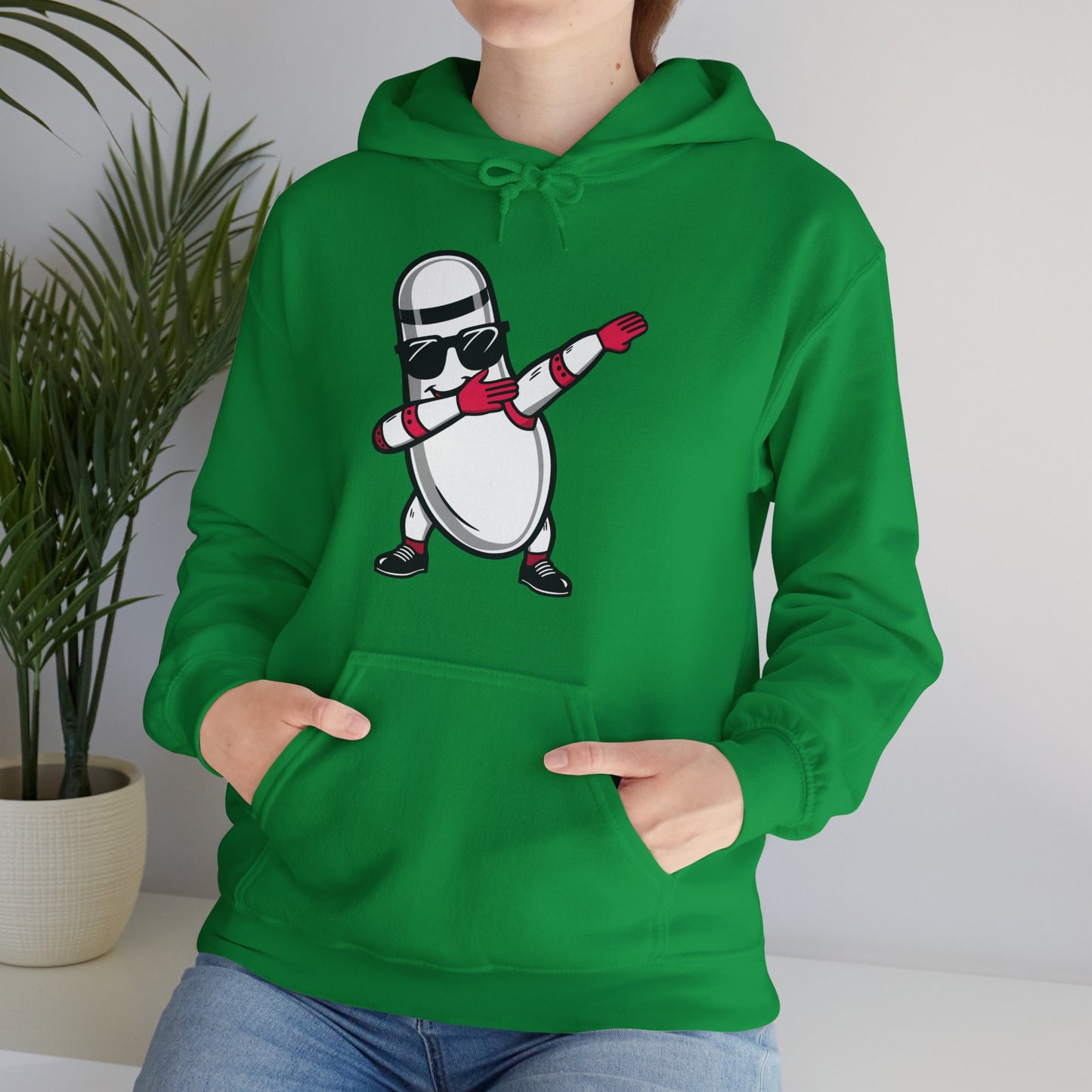 Funny Bowling Pin Dabbing Sunglasses Bowler Player Hoodie For Men Women Hoodie