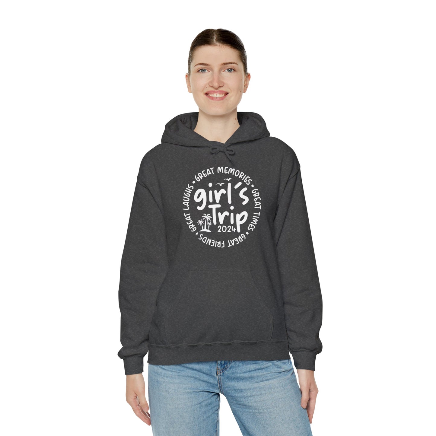 Girl's Trip 2024 Memories Friends Trip Matching Vacation Hoodie For Men Women Hoodie