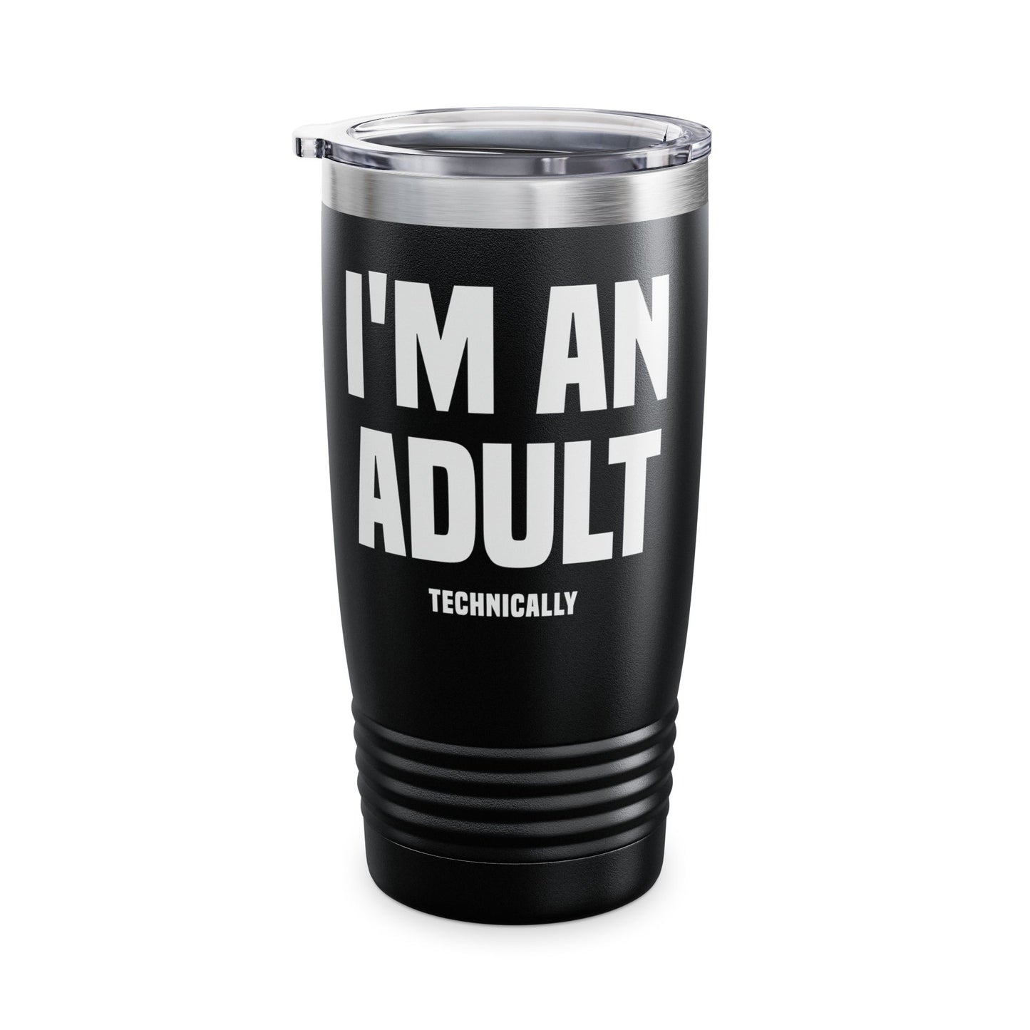 Funny I Am An Adult Technically Tumbler  18th Birthday Tumbler Boys Girls