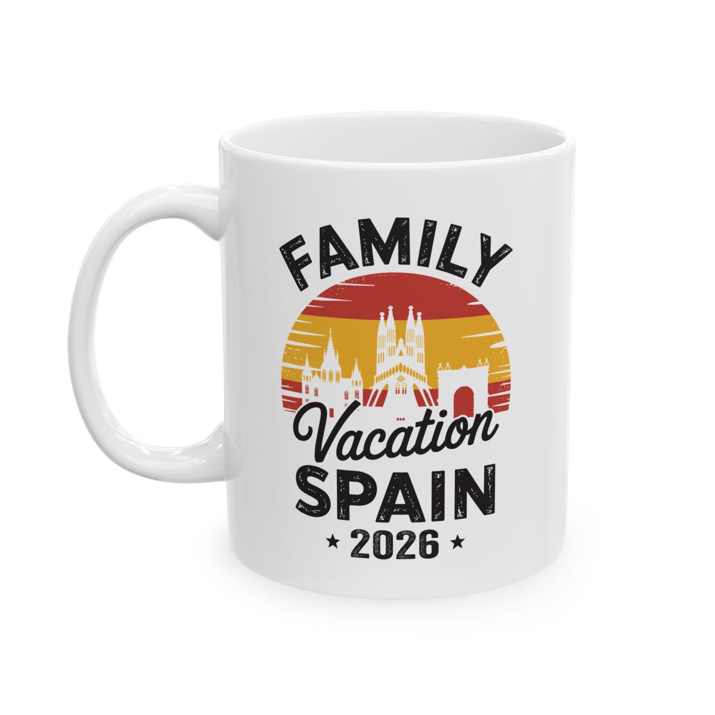 Family Vacation Spain 2026 Traveler Trip Tour Coffee Mug For Men Women