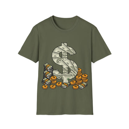 Cool As Dollar Bill Dollar Sign $$ Gift T-Shirt For Men Women T-Shirt