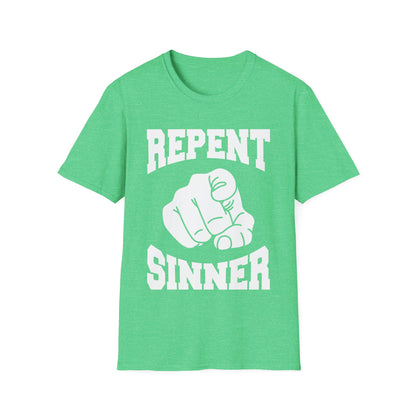 Funny Repent Sinner Christian Jesus Bible T-Shirt Men Women