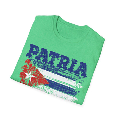 Cuba Patria y Vida Flag Distressed Vintage Cuban Flag T-Shirt For Men Women