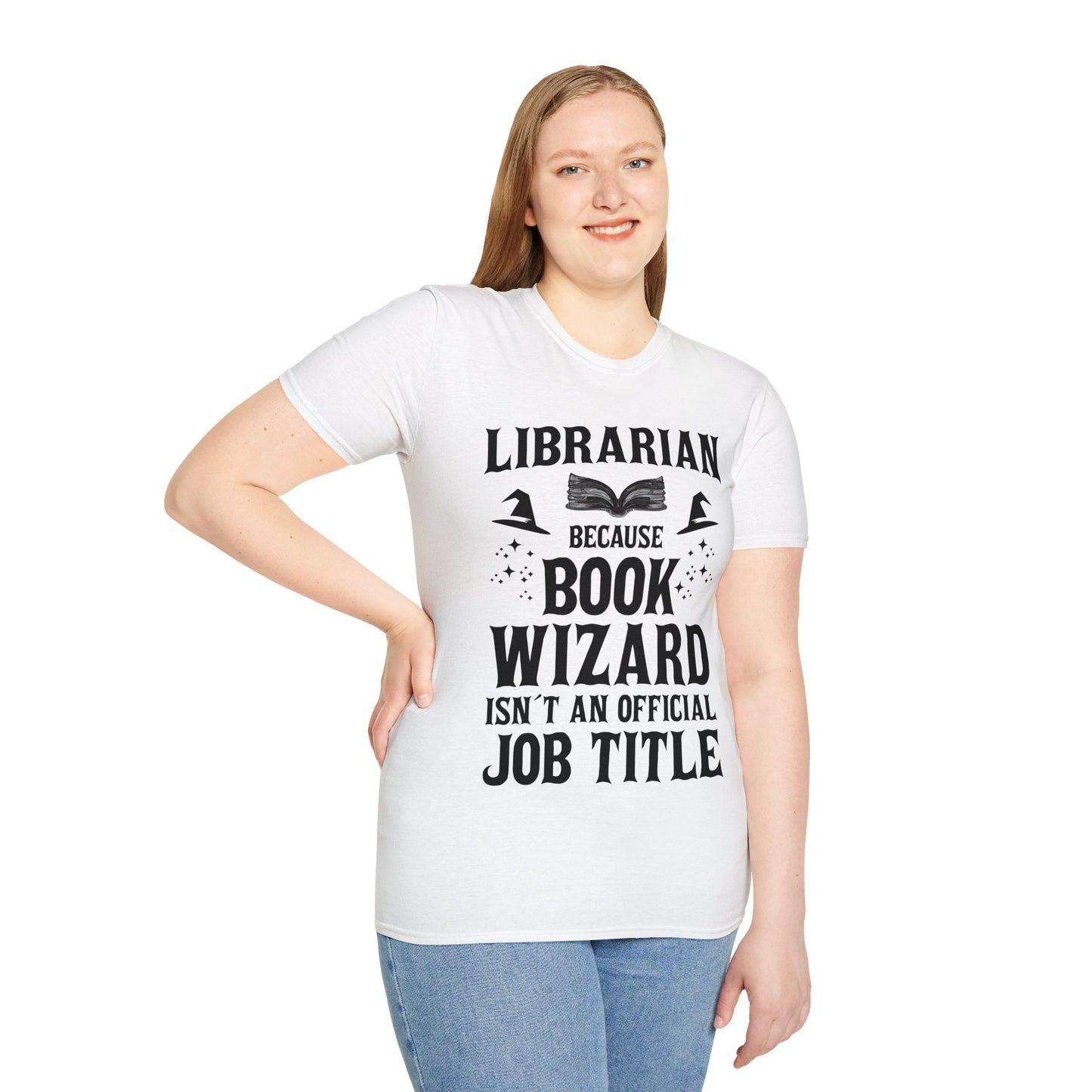 Cool Librarian Book Wizard Art For Men Women Read Library Book Lovers T-Shirt