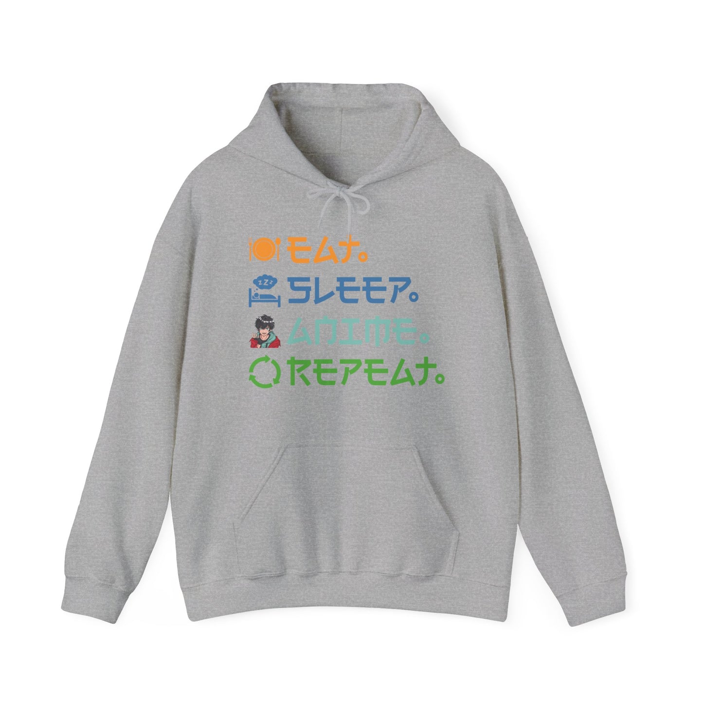 Eat Sleep Anime Repeat Funny Anime Lovers Hoodie For Men Women Hoodie