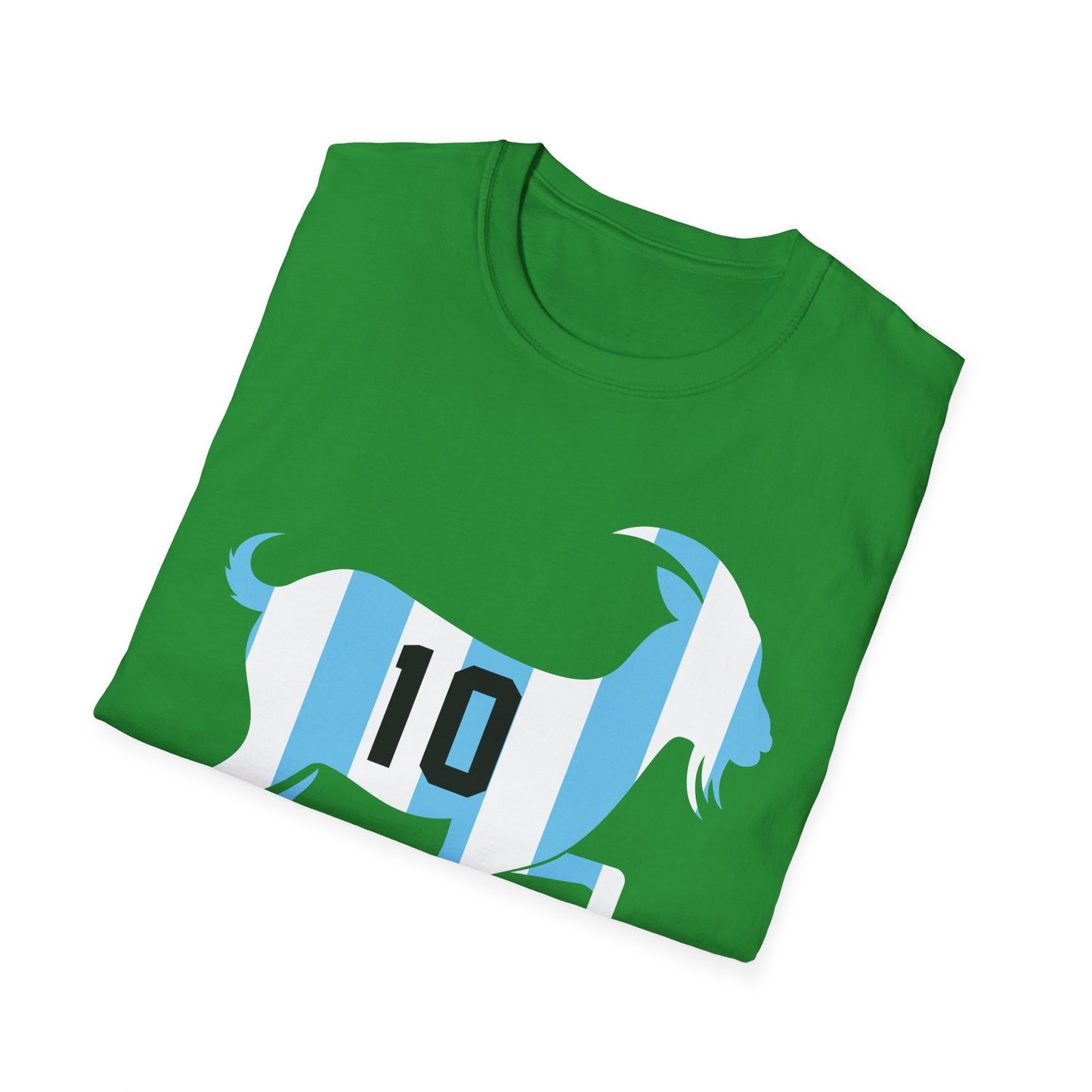 GOAT 10 Shirt for Men Women Kids  Goat Playing Football Funny Soccer T-Shirt