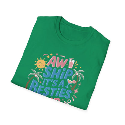 Funny Cruise Flight Friend Group Trip It's A Besties Trip 2026 T-Shirt