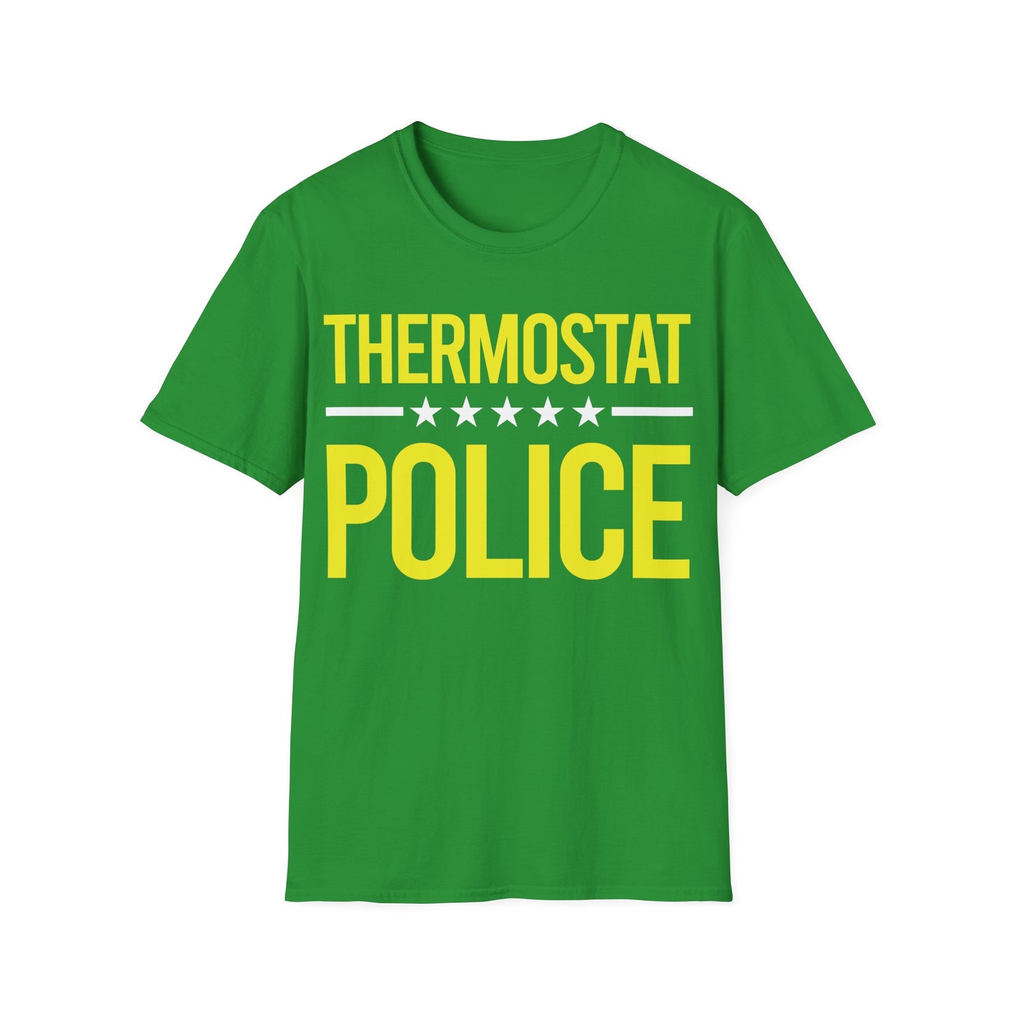 Mens Thermostat Police For A Police Fathers Day Dad Papa T-Shirt