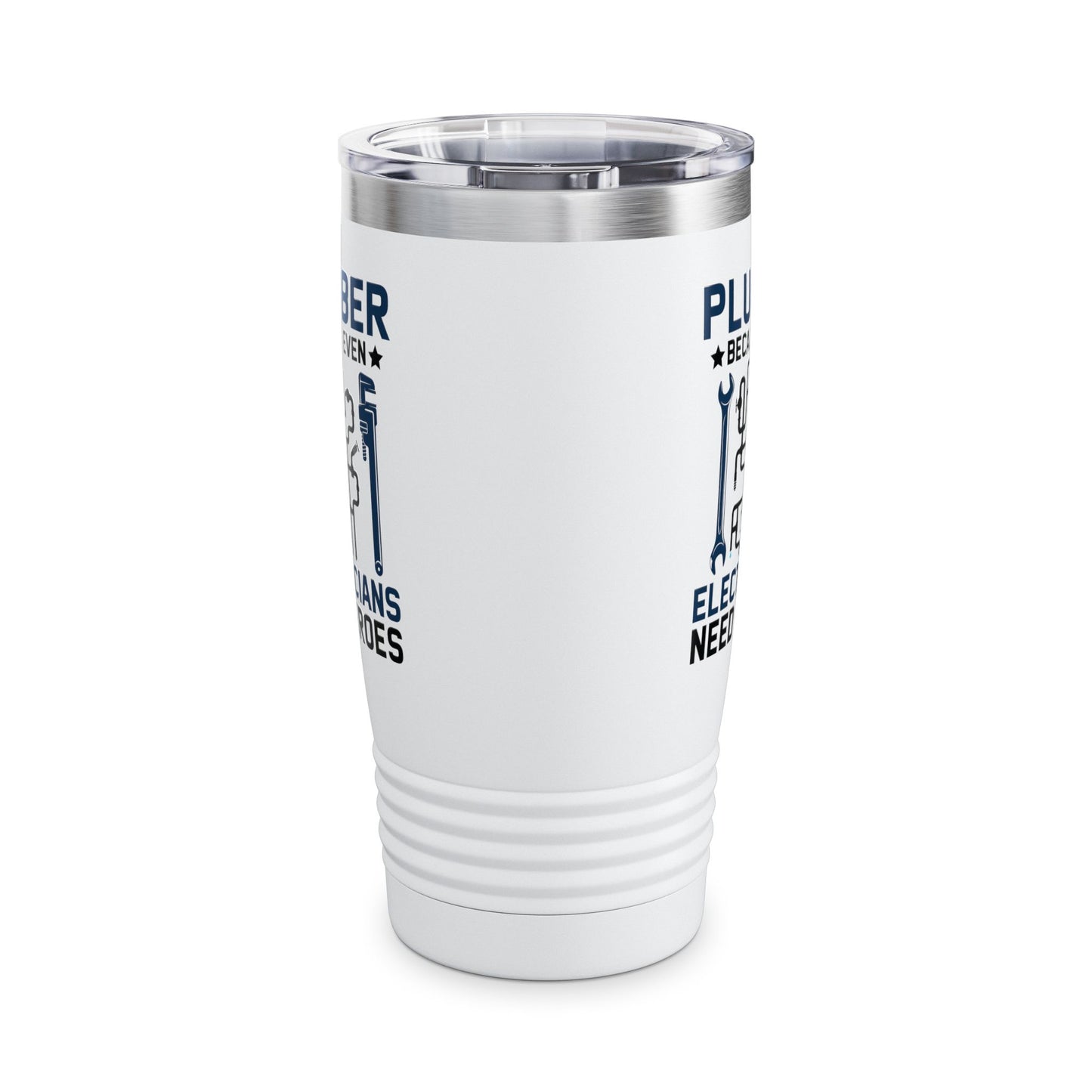 Plumber Because Even Electricians Need Heroes Funny Plumbers Tumbler For Men Women Tumbler