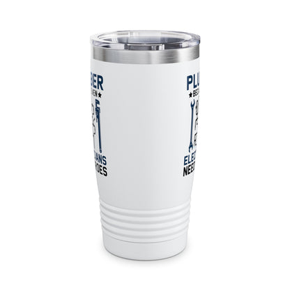 Plumber Because Even Electricians Need Heroes Funny Plumbers Tumbler For Men Women Tumbler