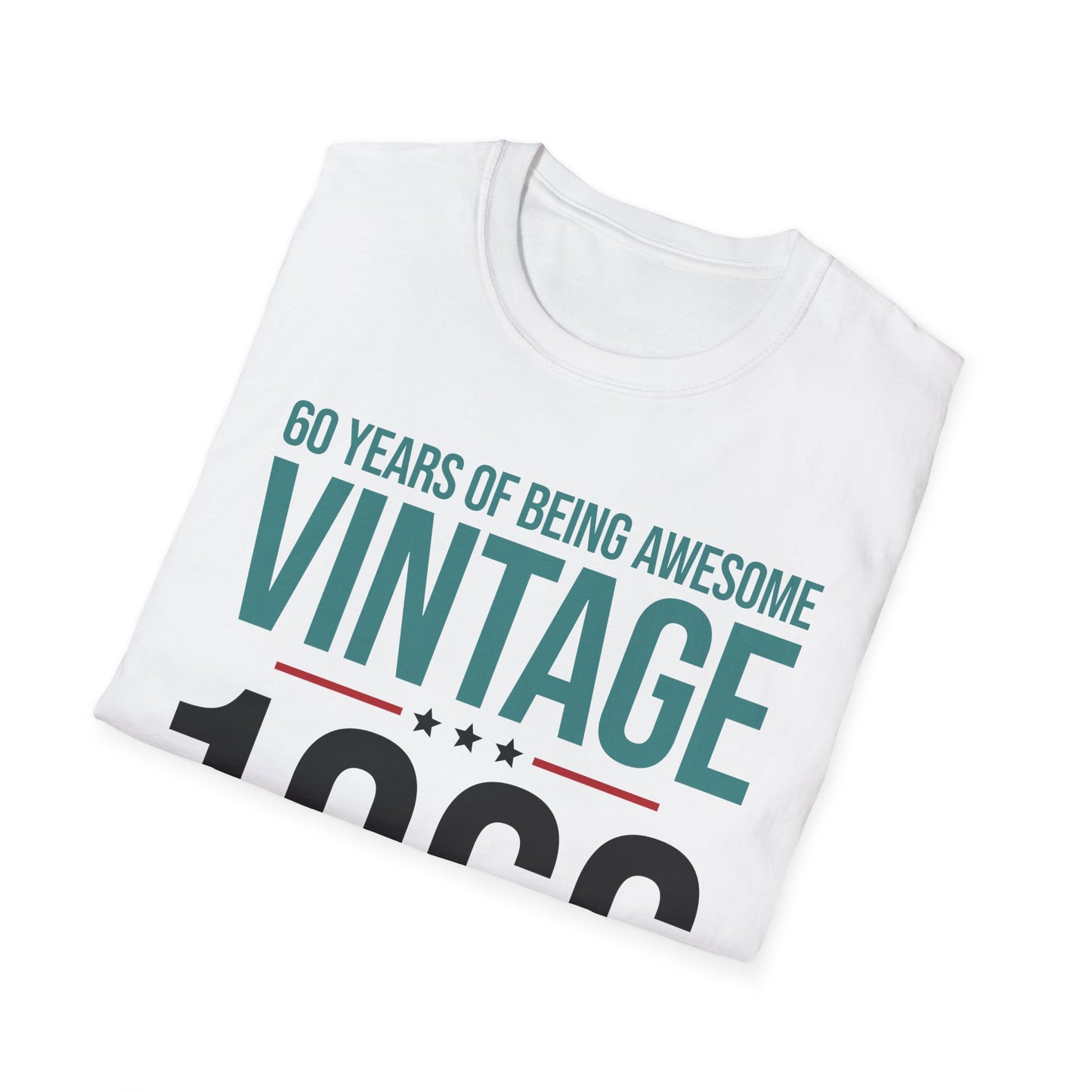60 Year Old Gifts Vintage 1966 60 Years Awesome 60th Birthday T-Shirt