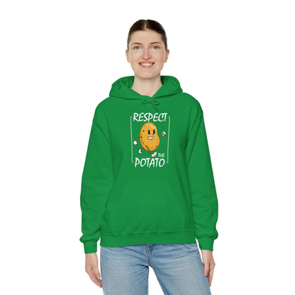 Funny Respect The Potato Gift Men Cute Root Vegetable Lovers Vegan Hoodie For Men Women Hoodie