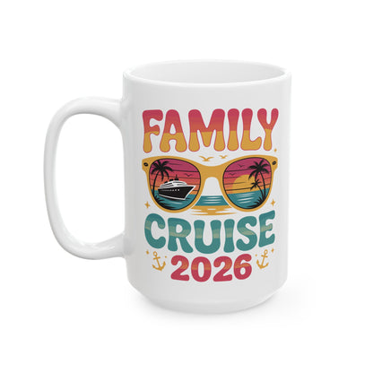 Family Cruise 2026 Summer Vacation Matching Family Cruise Coffee Mug For Women