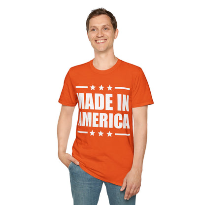 Made In America T-Shirt Patriotic Funny 4th of July Shirt T-Shirt For Men Women T-Shirt