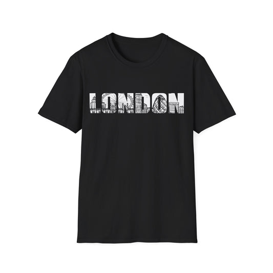 London England Souvenir Flag Phonebooth Double-Decker Bus T-Shirt For Men Women T-Shirt