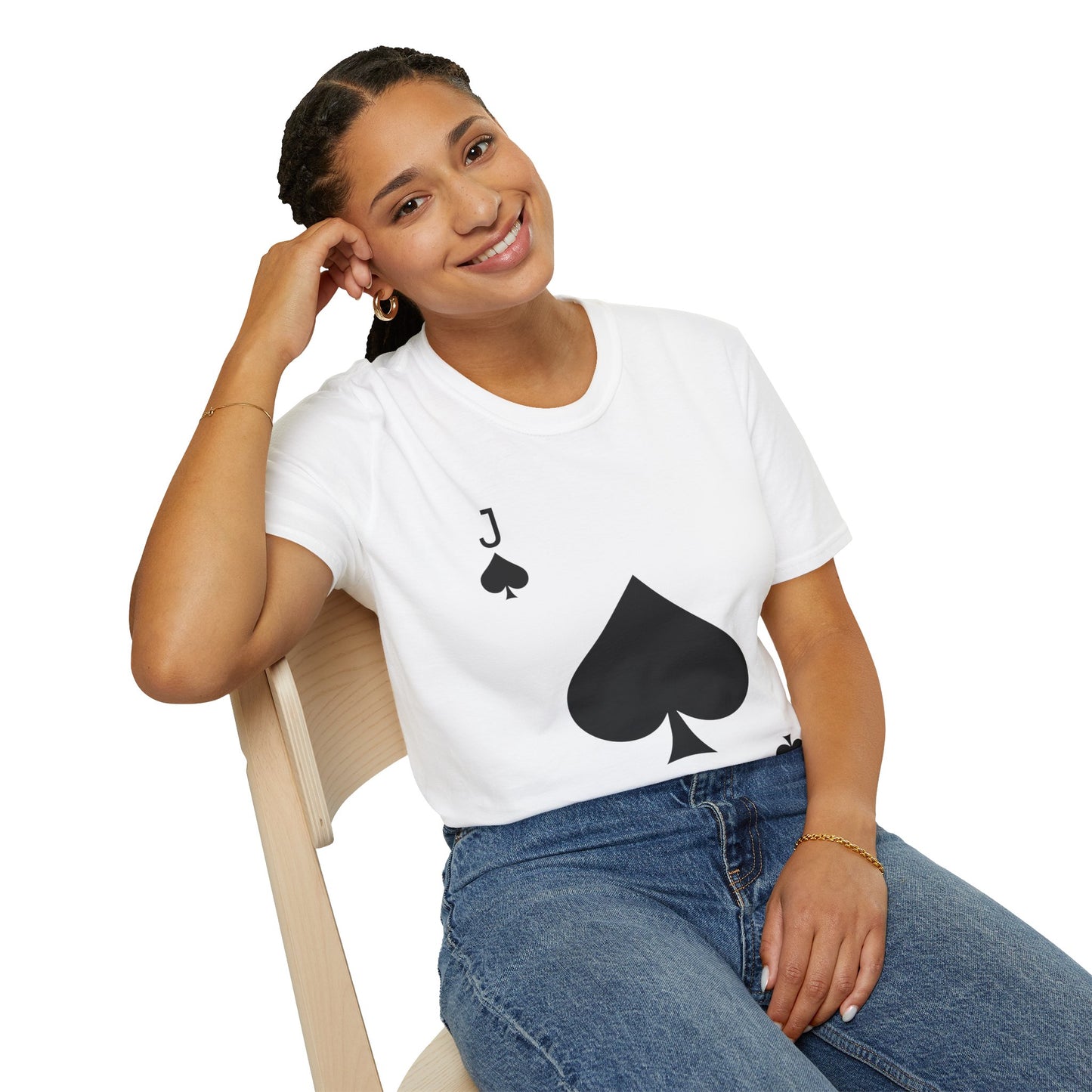 Jack of Spades Deck of Cards Halloween Costume  T-Shirt For Men