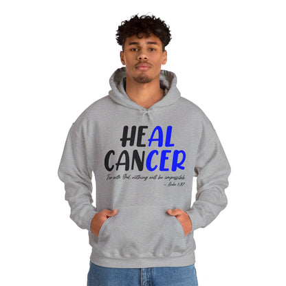 Colon Cancer Faith Bible Verse CRC Awareness Support Heal Family Hoodie For Men Women