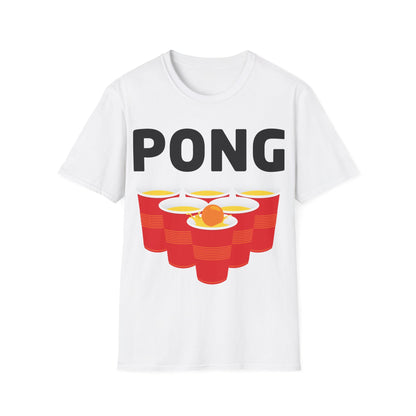 Funny Beer Pong Drinking Halloween Carnival Partner Costume T-Shirt For Men Women T-Shirt