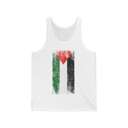 Distressed  Palestine Flag I love Palestine Gaza Vintage Tank Top For Men Tank Top