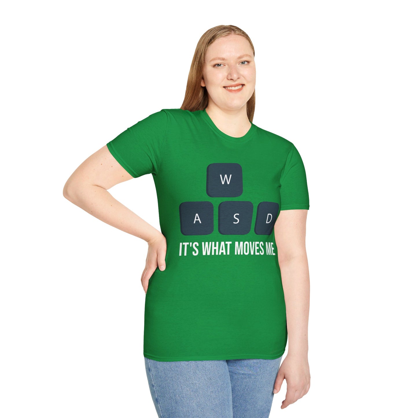 WASD It's What Moves Me Funny Computer Video Games Gamer PC Gaming T-Shirt