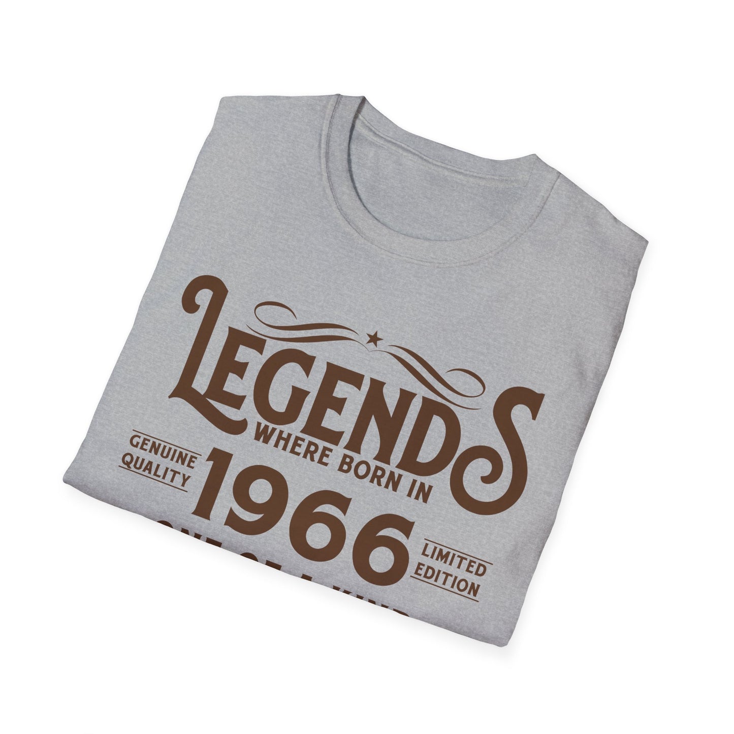 60th Birthday Tee 60 Years Old Vintage Legends Funny Born In 1966 T-Shirt For Men Women T-Shirt