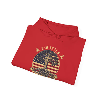 250 Years Faith and Freedom Christian USA 250th Anniversary Hoodie