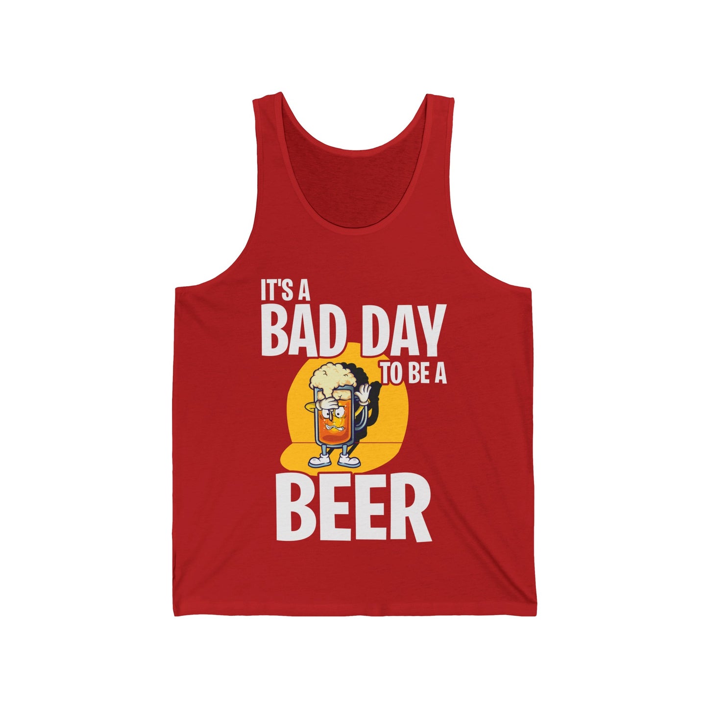 Funny Its A Bad Day to Be A Beer Drinking Chill Beer Summer Tank Tops For Men Women