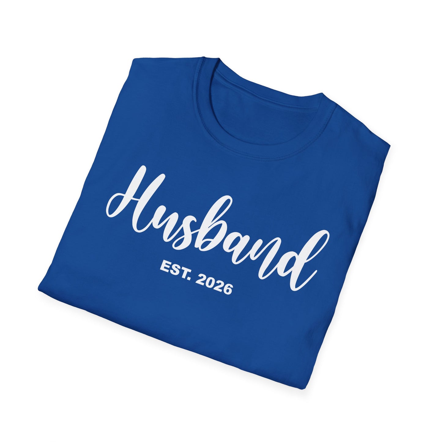 Husband Est 2026 Married Hubby Wife Honeymoon Couple Wedding T-Shirt