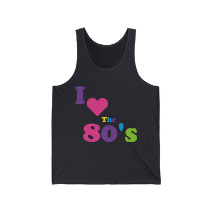 Women I Love The 80s Tops Disco 80s Costumes Retro Tank Tops For Men Women