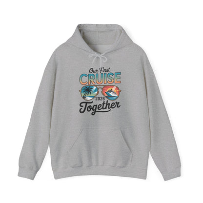 Our First Cruise 2026 Together Cute Matching Couples Cruise Hoodie For Men Women