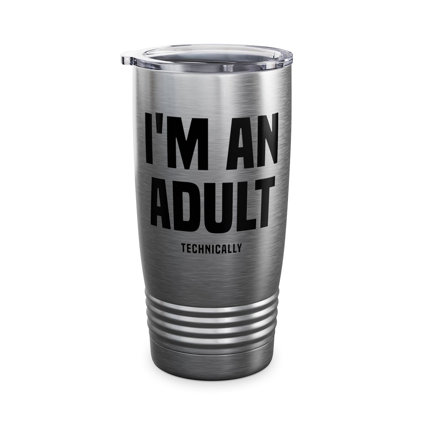 Funny I Am An Adult Technically Tumbler  18th Birthday Tumbler Boys Girls